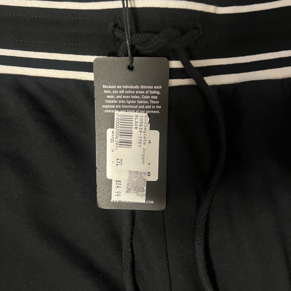 NWT $119 True Religion collegiate joggers sz xx large - Picture 4 of 7
